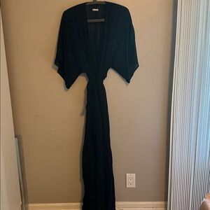 Reformation Black Sheer Kimono